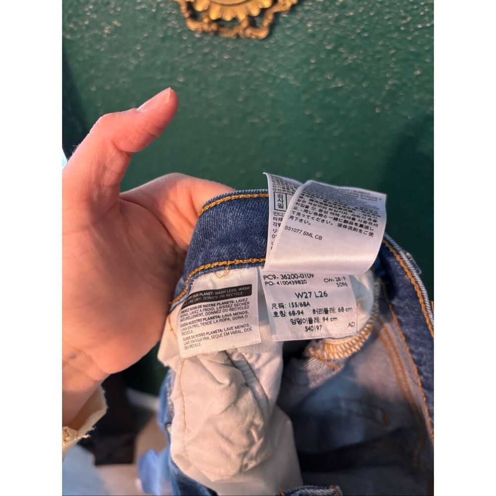 Levi’s Blue 501 Jeans Size 27x26 Women’s - Picture 5 of 5